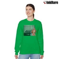 Women’s Kendrick Lamar GNX Crazy Scary Spooky Hilarious Relaxed Sweatshirt in irish green | Soft, Laid-Back Vibe