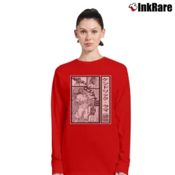 Women’s Kendrick Lamar GNX Manga Art Long-Sleeve Top in red | Sleek, Versatile, All-Season