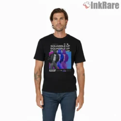 Kendrick Lamar Gnx Squabble Up Gradient Trio Graphic Shirt on black short sleeve shirt for men graphic tee