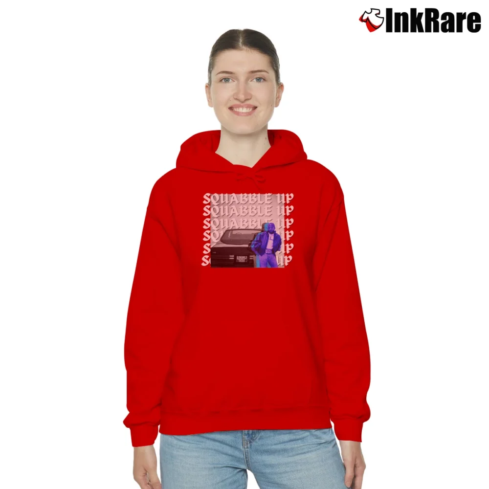 Women’s Kendrick Lamar GNX Squabble Up Cozy Hoodie in red | Warm, Structured, Stylish