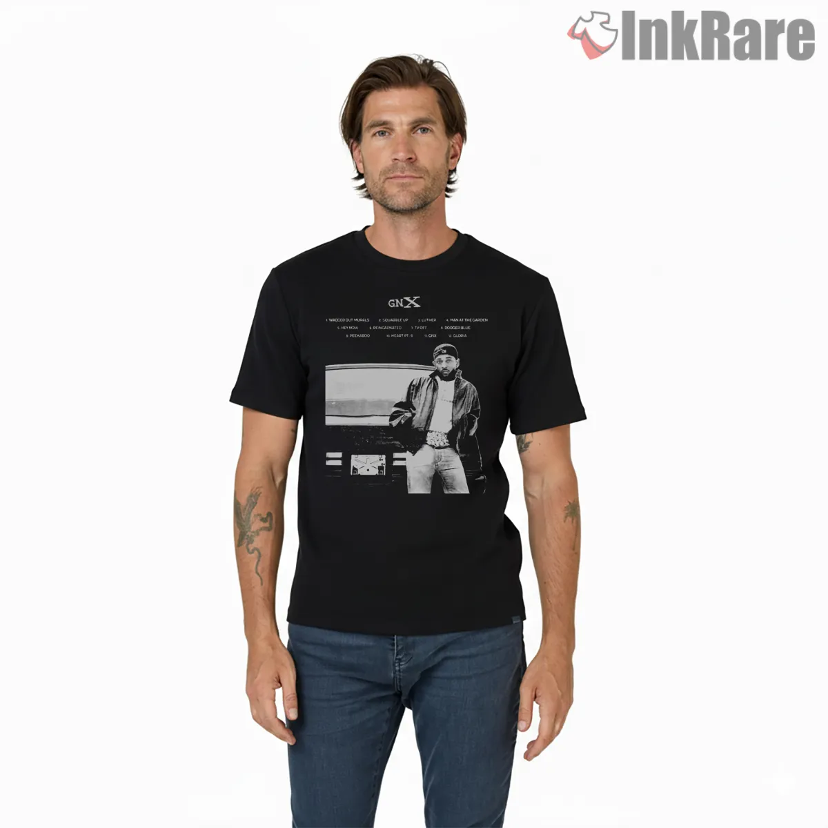 Kendrick Lamar Gnx Vintage Car Streetwear Short Sleeve Black Kendrick Lamar Gnx Vintage Car Streetwear Shirt on black short sleeve shirt for men graphic tee