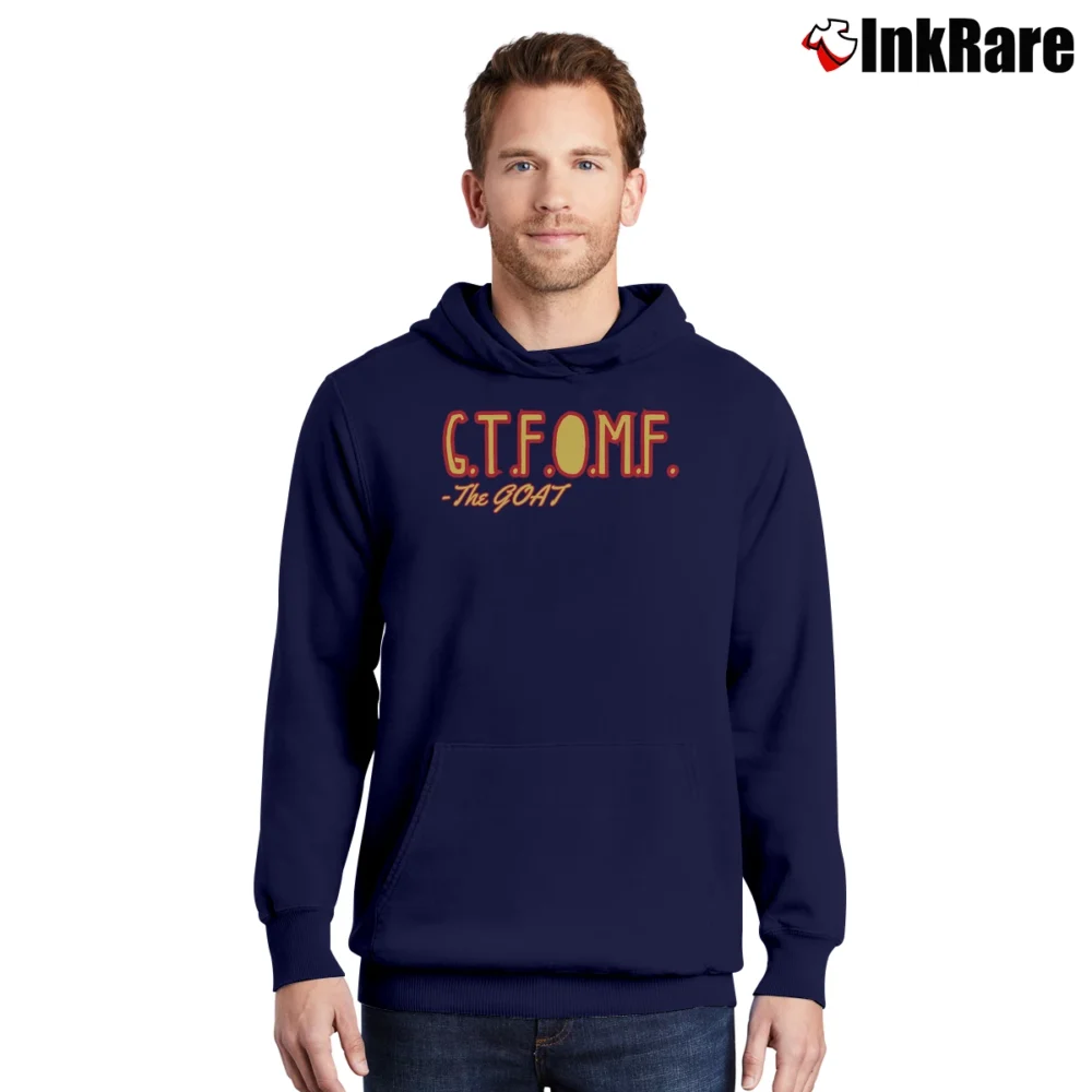 Men’s Kendrick Lamar GTFOMF The GOAT Pullover Hoodie in navy | Cozy, Durable, Modern Fit