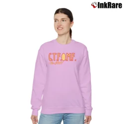 Women’s Kendrick Lamar GTFOMF The GOAT Relaxed Sweatshirt in light pink | Soft, Laid-Back Vibe
