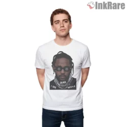 Kendrick Lamar I See Dead People Sunglasses Graphic Shirt on white short sleeve shirt for men graphic tee