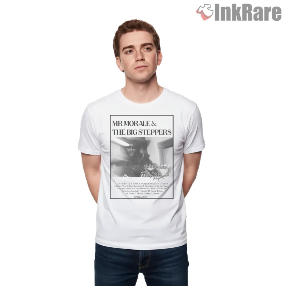 Kendrick Lamar Mr Morale And The Big Steppers Shirt on white short sleeve shirt for men graphic tee