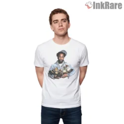 Kendrick Lamar Multiple Grammy Awards Denim Jacket Shirt on white short sleeve shirt for men graphic tee