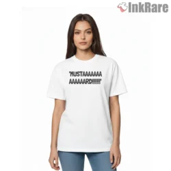 Kendrick Lamar Mustard Gnx Meme Text Statement Shirt on white short sleeve shirt for women graphic tee