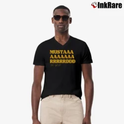 Men’s Kendrick Lamar Mustard The Goat V-Neck Tee in black | Sharp, Breathable, Everyday Staple