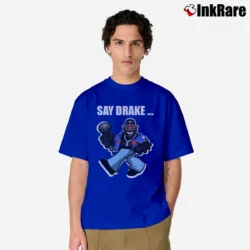 Men’s Kendrick Lamar Say Drake Art Classic T-Shirt in royal blue | Soft, Breathable Everyday Wear
