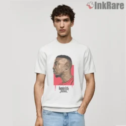 Kendrick Lamar Side Profile Graphic Illustration Portrait Shirt on white short sleeve shirt for men graphic tee