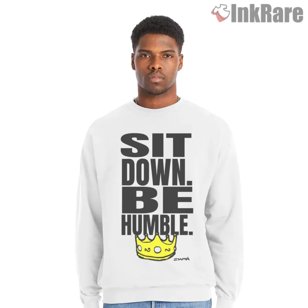 Kendrick Lamar Sit Down Be Humble Crown Lyrics Shirt on graphic shirt for men graphic tee