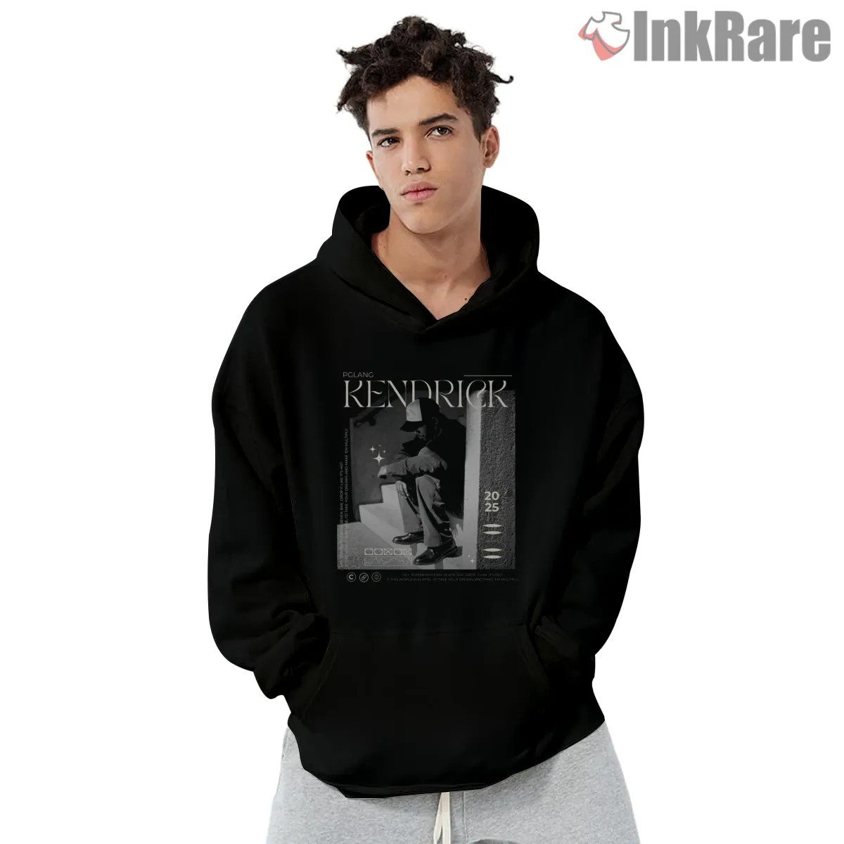 Kendrick Lamar Sza Luther Gnx Monochrome Steps Shirt on black hoodie for men graphic tee