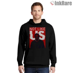 Kendrick Lamar They Not Like Us Black And Red Shirt on black hoodie for men graphic tee