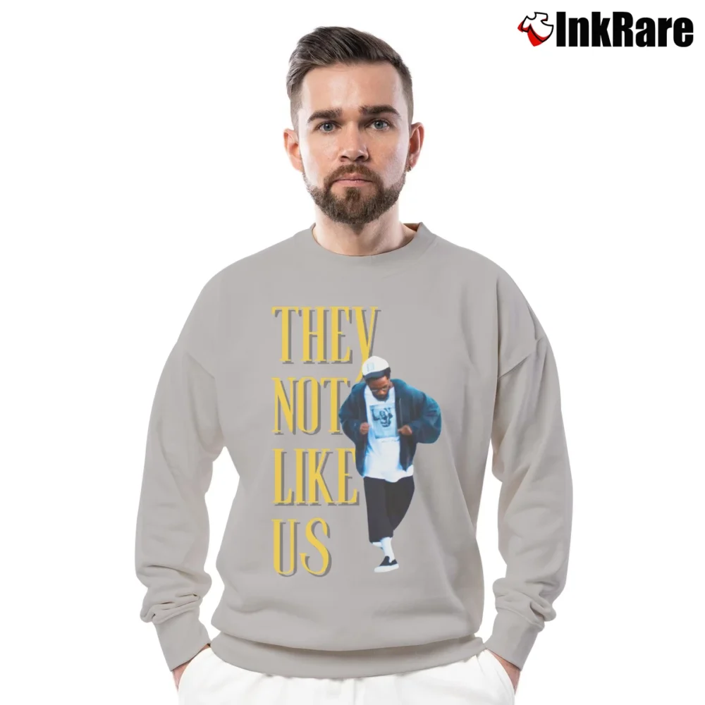 Men’s Kendrick Lamar They Not Like Us Crewneck Sweatshirt in sport grey | Cozy Fabric, Clean Style