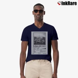 Men’s Kendrick Lamar To Pimp A Butterfly Tracklist Album V-Neck Tee in navy | Sharp, Breathable, Everyday Staple