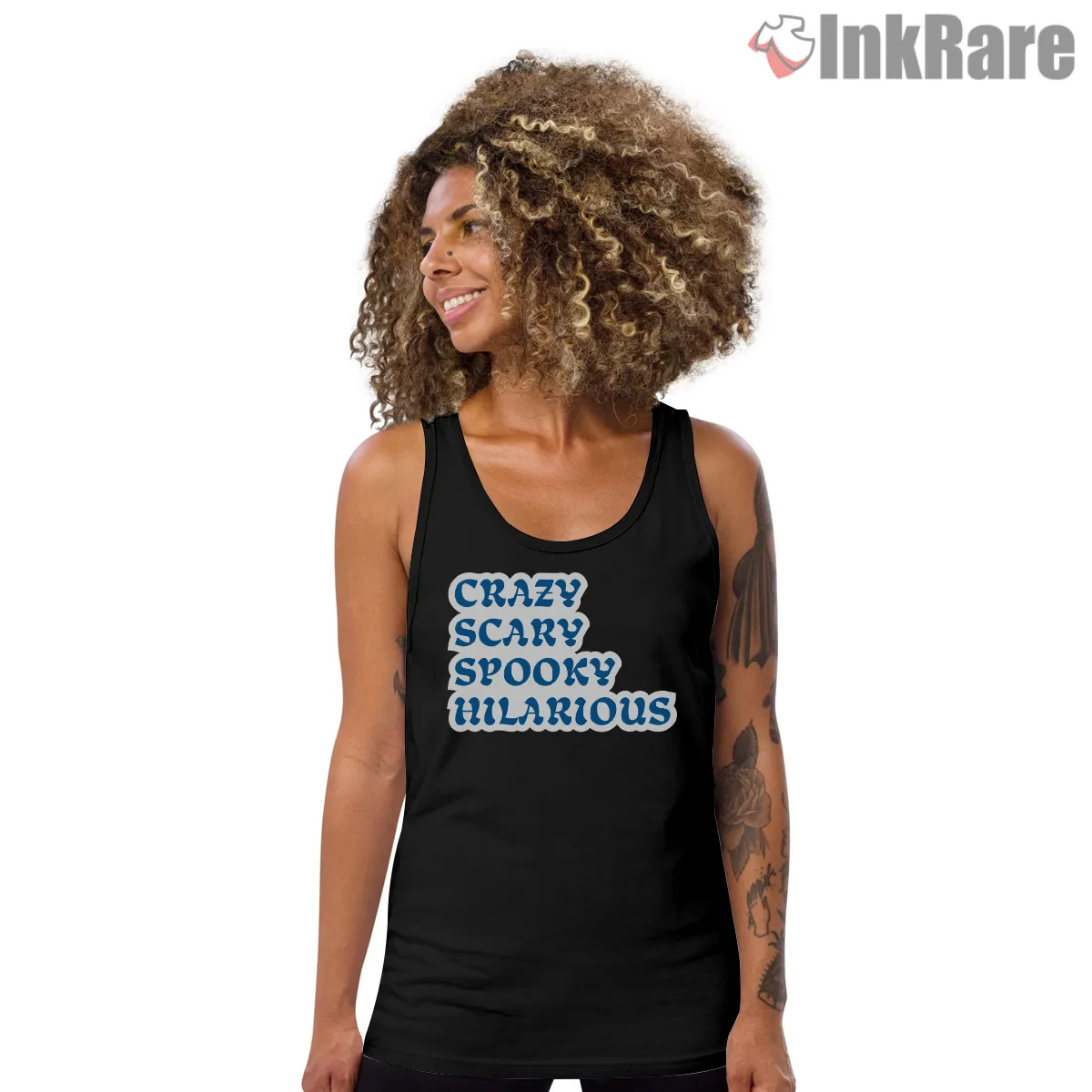 Kendrick Lamar Tv Off Crazy Scary Spooky Hilarious Tank Top Black Kendrick Lamar Tv Off Crazy Scary Spooky Hilarious Shirt on black tank top for women graphic tee