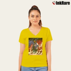 Women’s Kendrick Lamar V-Neck Tee in yellow | Chic Neckline, Soft Texture
