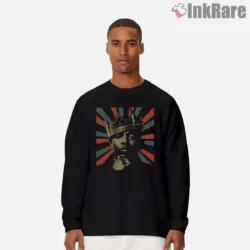 Kendrick Lamar Vintage Don King Crown Tribute Shirt on black long sleeve shirt for men graphic tee