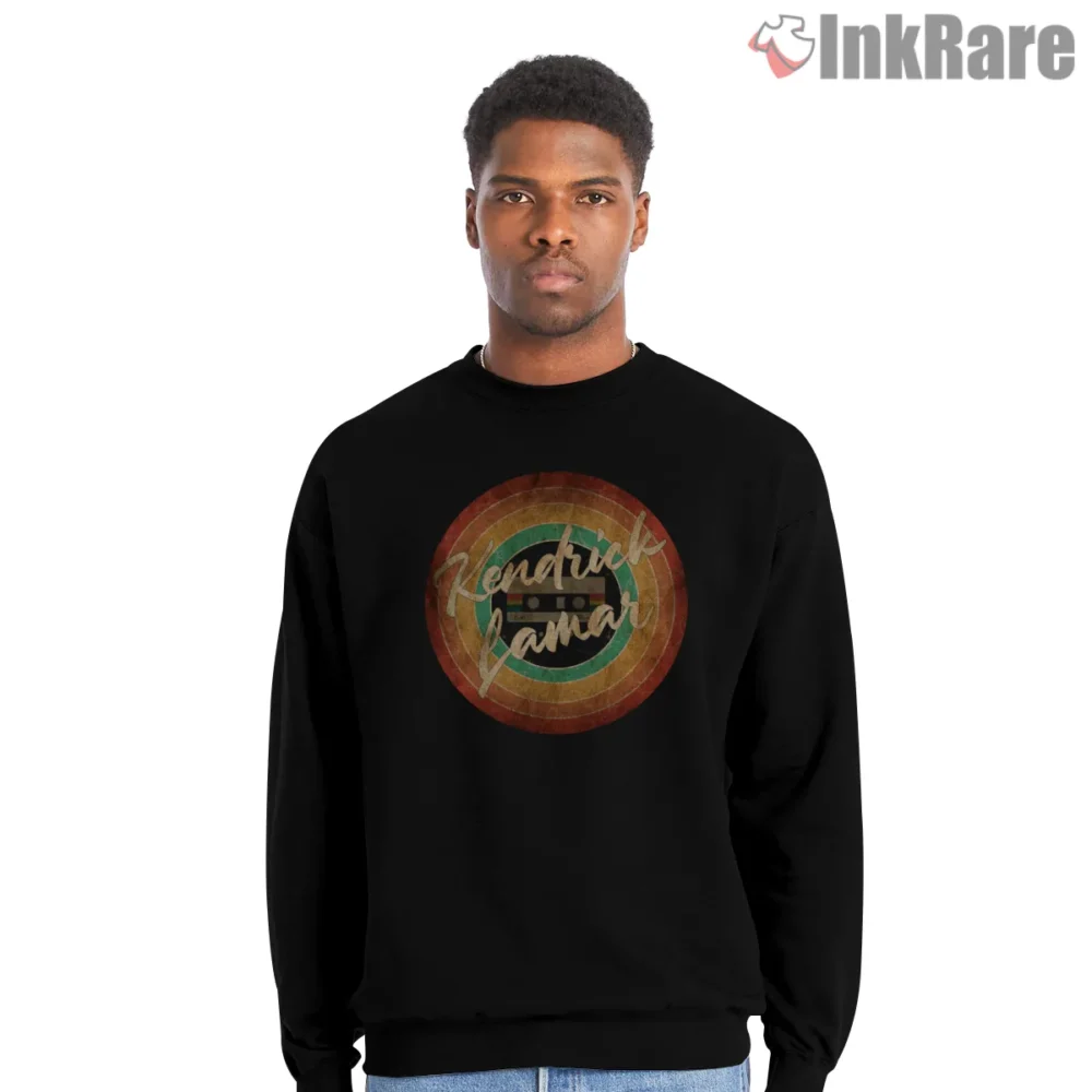 Kendrick Lamar Vintage Rainbow Circle Logo Art Shirt on graphic shirt for men graphic tee
