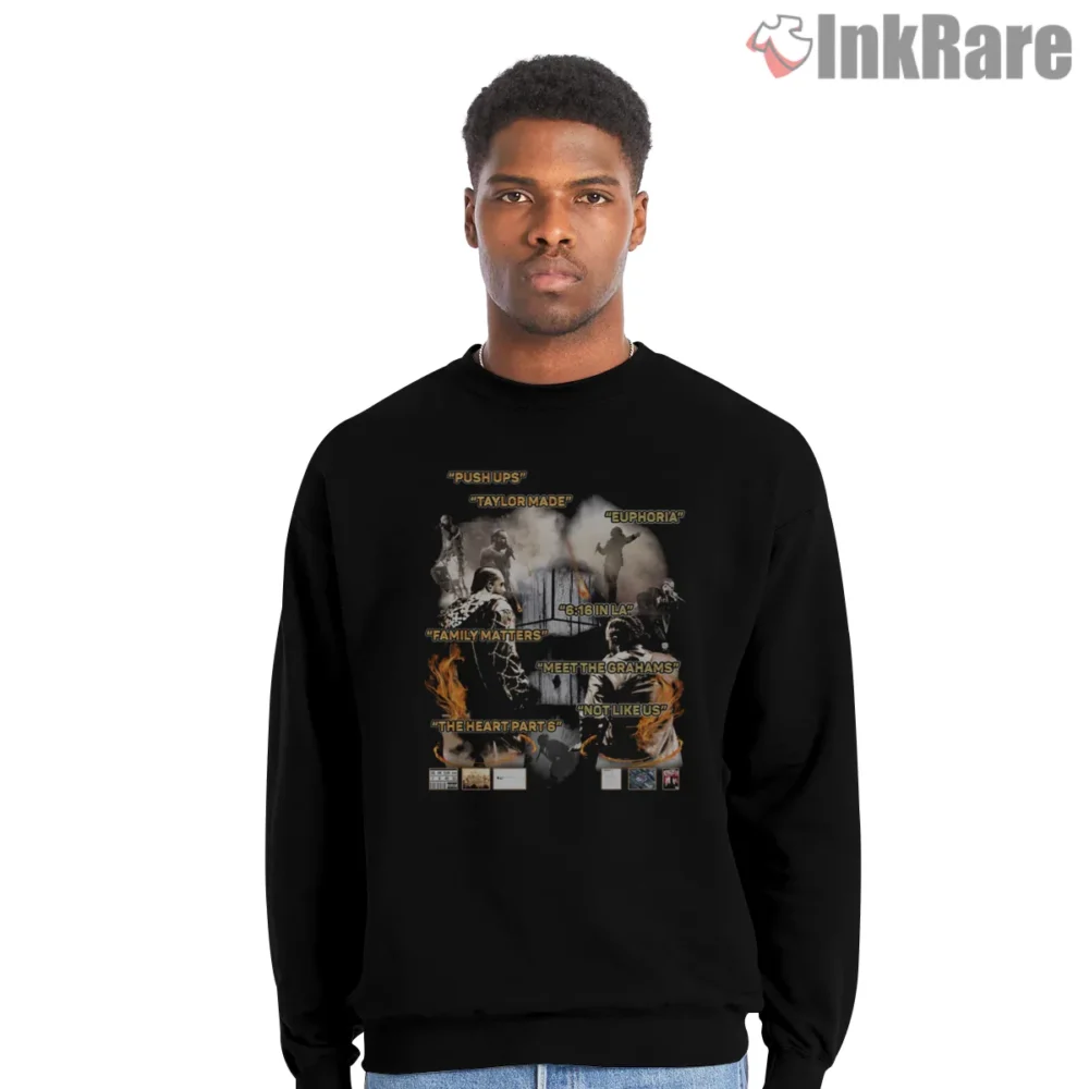 Kendrick Lamar Vs Drake Diss Tracks Battle Poster Shirt on graphic shirt for men graphic tee