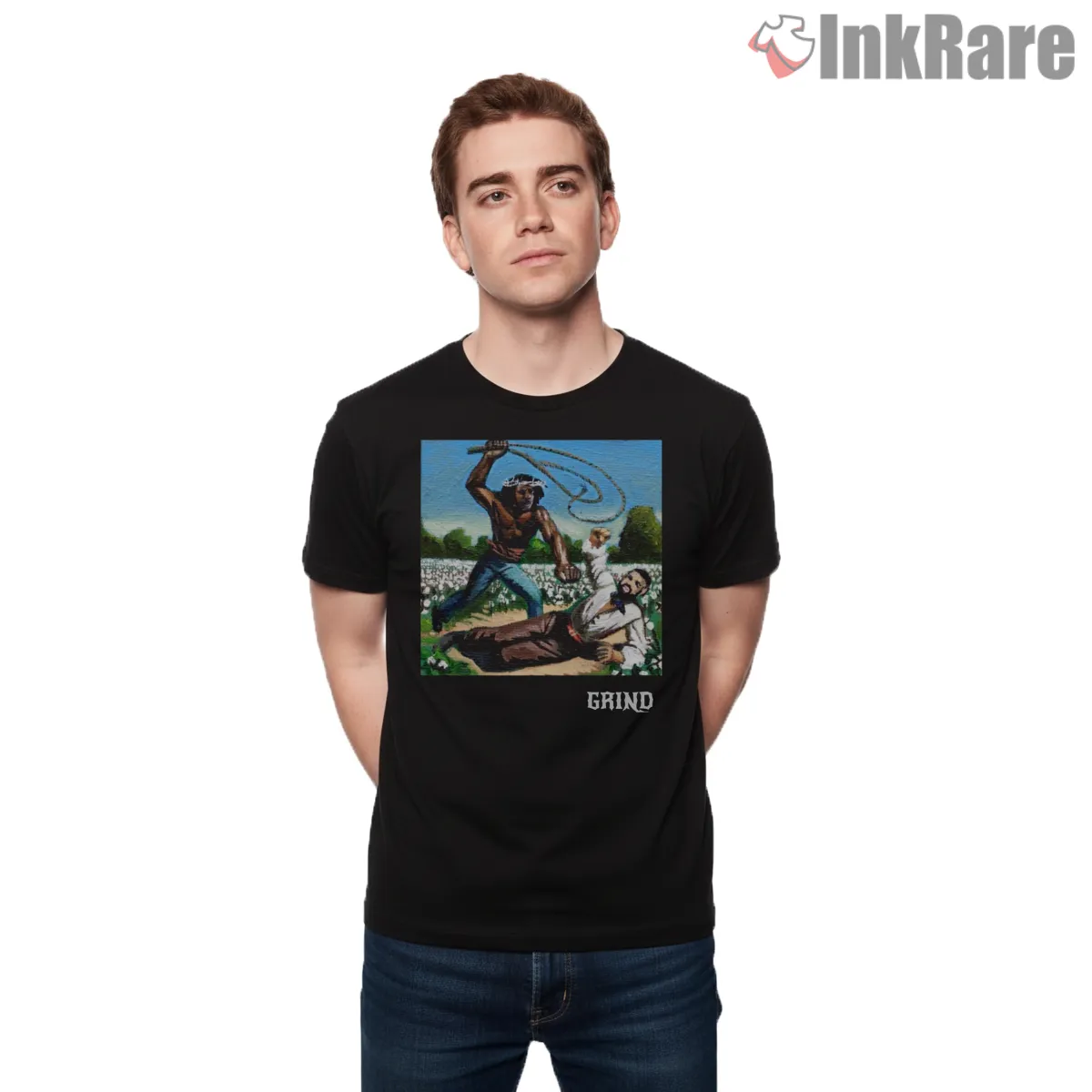 Kendrick Versus The Colonizer Rivalry Statement Shirt on black short sleeve shirt for men graphic tee