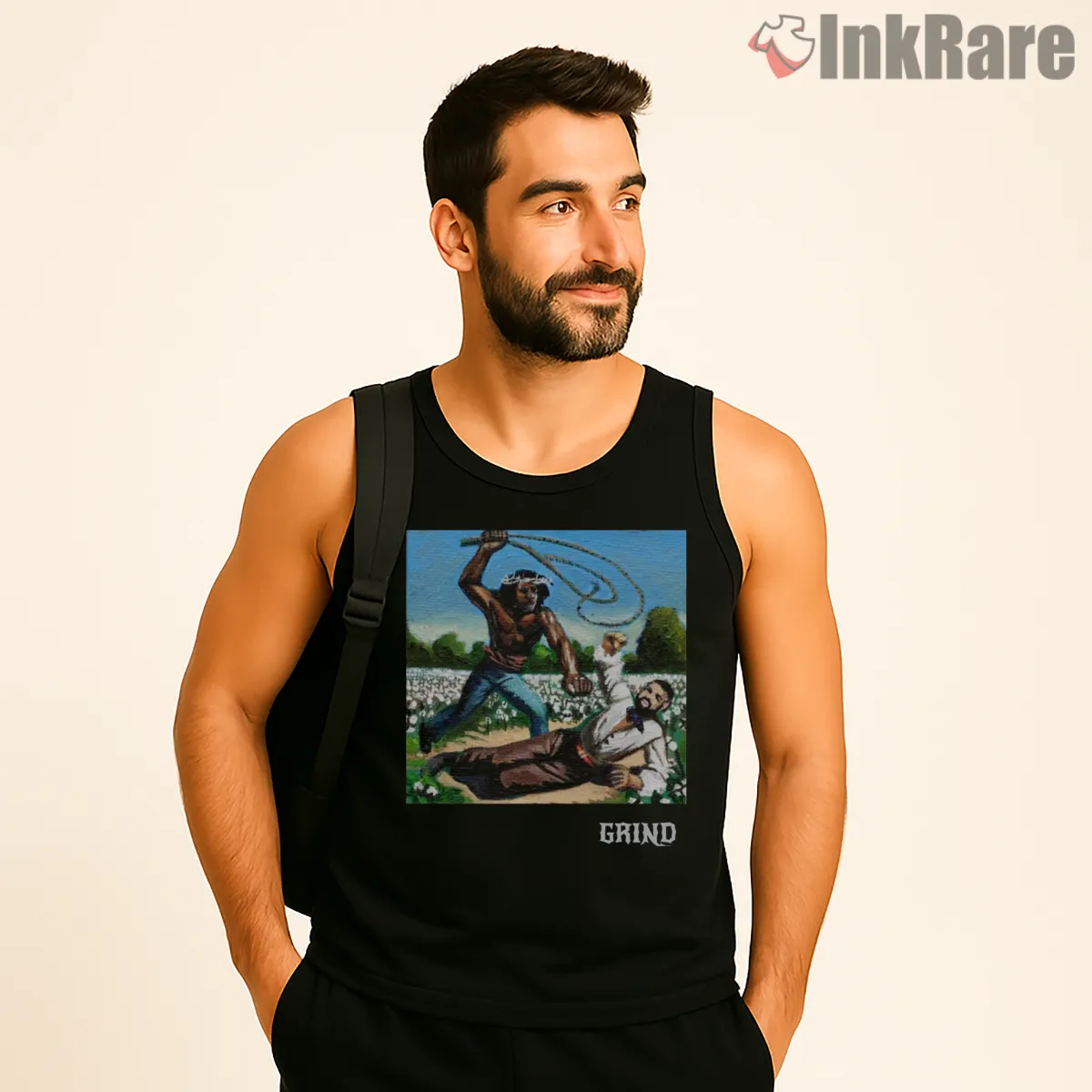 Kendrick Versus The Colonizer Rivalry Statement Tank Top Black Kendrick Versus The Colonizer Rivalry Statement Shirt on black tank top for men graphic tee