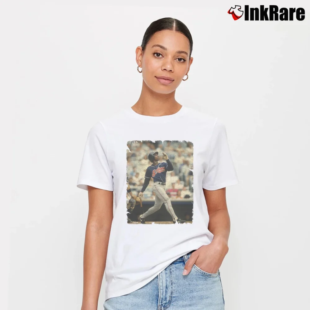 Women’s kenny lofton cleveland guardians mlb speedster baseball fan Signature T-Shirt in white | Soft, Flattering Fit