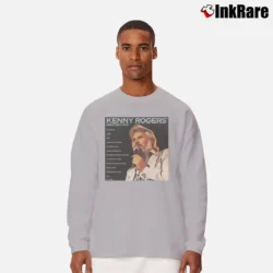 Men’s Kenny Rogers Greatest Hits Poster Long-Sleeve Shirt in sport grey | Sleek, Lightweight, Year-Round Wear