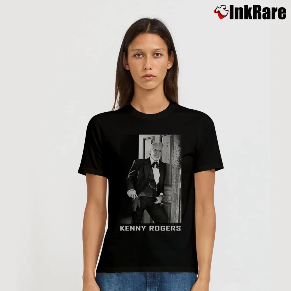 Women’s Kenny Rogers The Gambler's Last Deal Graphic Signature T-Shirt in black | Soft, Flattering Fit