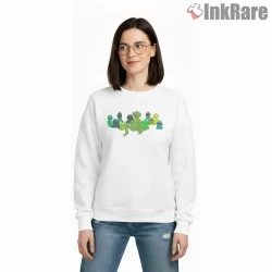 Kermit Frog Group Funny Cartoon Expression Shirt on graphic shirt for women graphic tee
