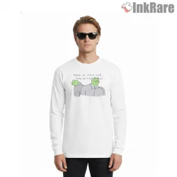 Kermit Letting The Days Go By Existential Meme Shirt on white long sleeve shirt for men graphic tee