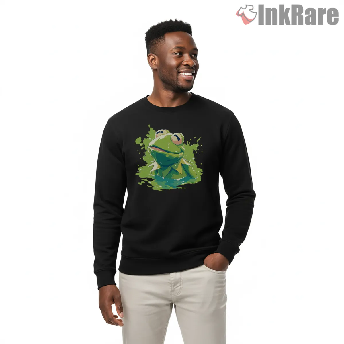 Kermit Paint Splash Artistic Modern Cartoon Shirt Kermit Paint Splash Artistic Modern Cartoon Shirt on graphic shirt for men graphic tee
