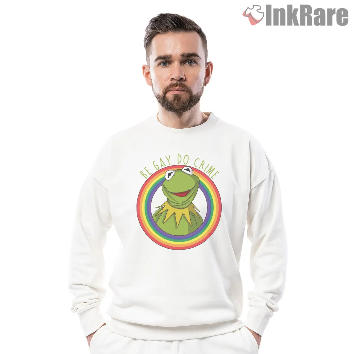Kermit Rainbow Be Gay Do Crime Meme Shirt Kermit Rainbow Be Gay Do Crime Meme Shirt on graphic shirt for men graphic tee