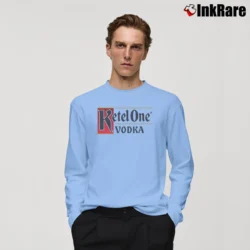Men’s Ketel One Vodka Logo Long-Sleeve Shirt in light blue | Sleek, Lightweight, Year-Round Wear