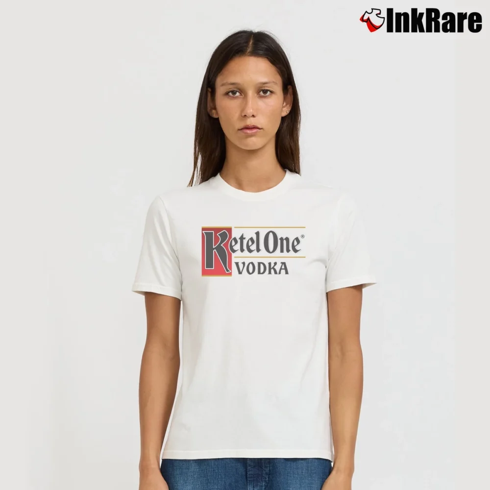 Women’s Ketel One Vodka Logo Signature T-Shirt in white | Soft, Flattering Fit