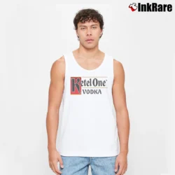Men’s Ketel One Vodka Logo Tank Top in white | Breathable, Active-Friendly Design