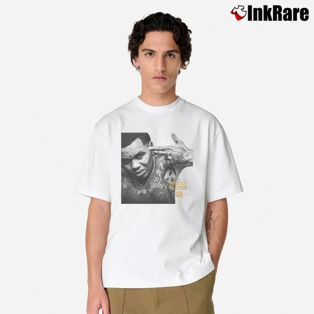 Men’s Kevin Gates Islah Comfortable Music Classic T-Shirt in white | Soft, Breathable Everyday Wear