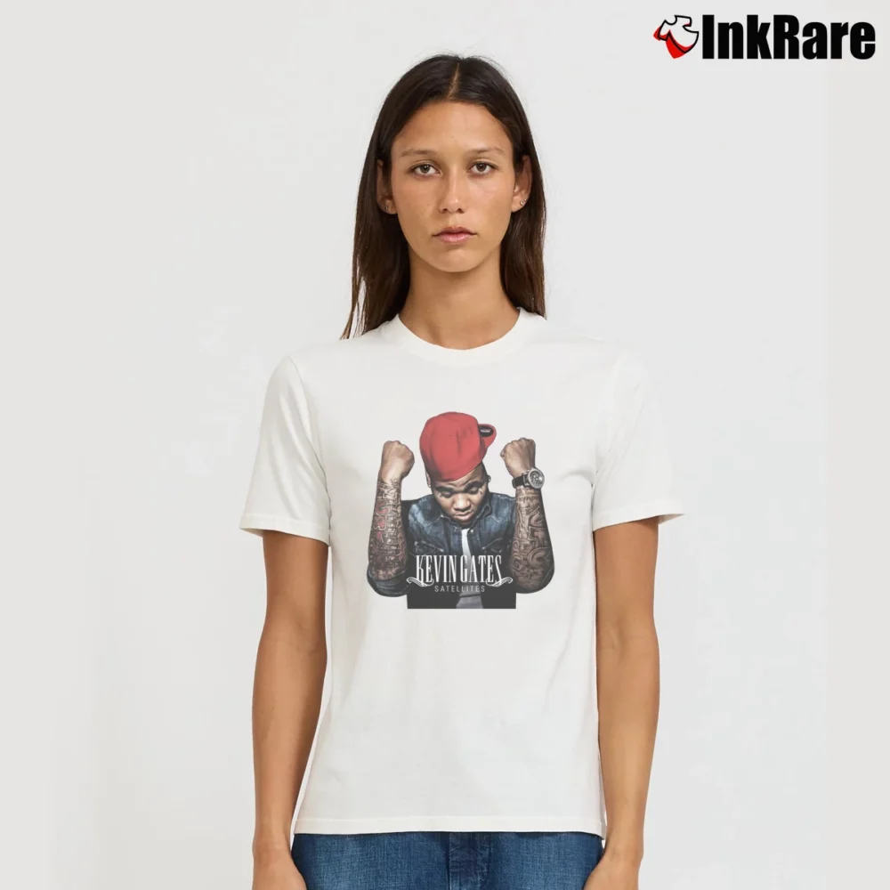 Women’s Kevin Gates Luca Brasi Music Signature T-Shirt in white | Soft, Flattering Fit
