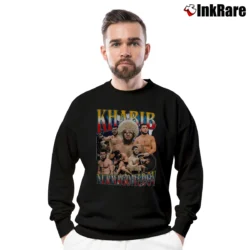 Men’s khabib nurmagomedov eagle undefeated ufc legend mma Crewneck Sweatshirt in black | Cozy Fabric, Clean Style