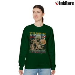 Women’s khabib nurmagomedov eagle undefeated ufc legend mma Relaxed Sweatshirt in forest green | Soft, Laid-Back Vibe