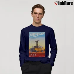 Men’s Khalid Free Spirit Music Long-Sleeve Shirt in navy | Sleek, Lightweight, Year-Round Wear