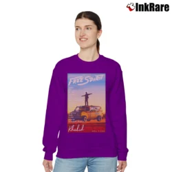 Women’s Khalid Free Spirit Music Relaxed Sweatshirt in purple | Soft, Laid-Back Vibe