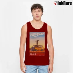 Men’s Khalid Free Spirit Music Tank Top in maroon | Breathable, Active-Friendly Design