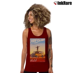 Women’s Khalid Free Spirit Music Tank Top in maroon | Lightweight, Movement-Friendly