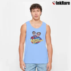 Men’s Kid Danger And Captain Man Tank Top in light blue | Breathable, Active-Friendly Design
