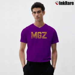 Men’s Kids Morgz Galaxy Logo Team V-Neck Tee in purple | Sharp, Breathable, Everyday Staple