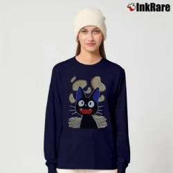 Women’s Kiki's Delivery Service Cat Pancake Long-Sleeve Top in navy | Sleek, Versatile, All-Season