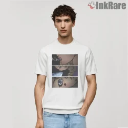 Kill Bill Anime Panel Ruined Childhood Horror Shirt on white short sleeve shirt for men graphic tee