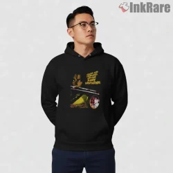 Kill Bill Bride Katana Close Up Blood Oath Shirt on black hoodie for men graphic tee