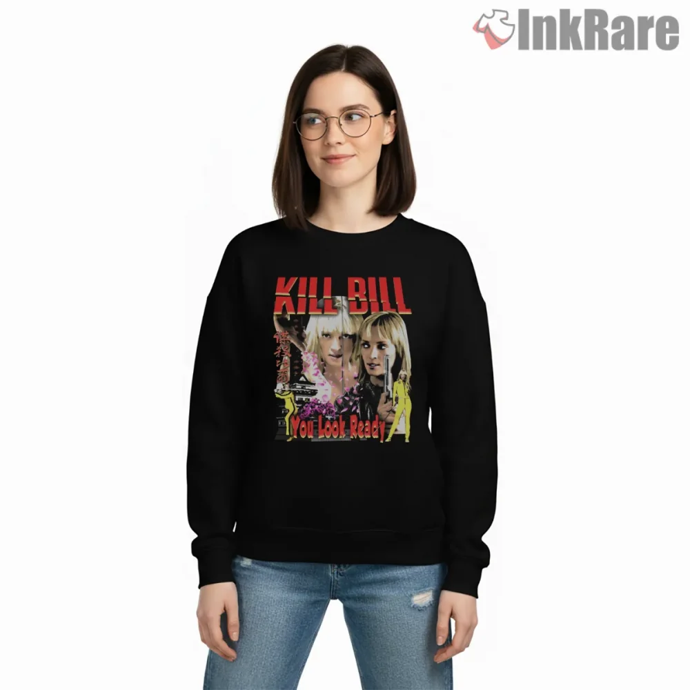 Kill Bill You Look Ready Dual Portrait Action Shirt on graphic shirt for women graphic tee